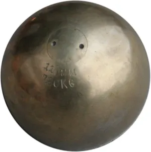 Precision Brass Shotput IAAF Compliant, Superior Grip & Weight Calibration for Competitive Performance