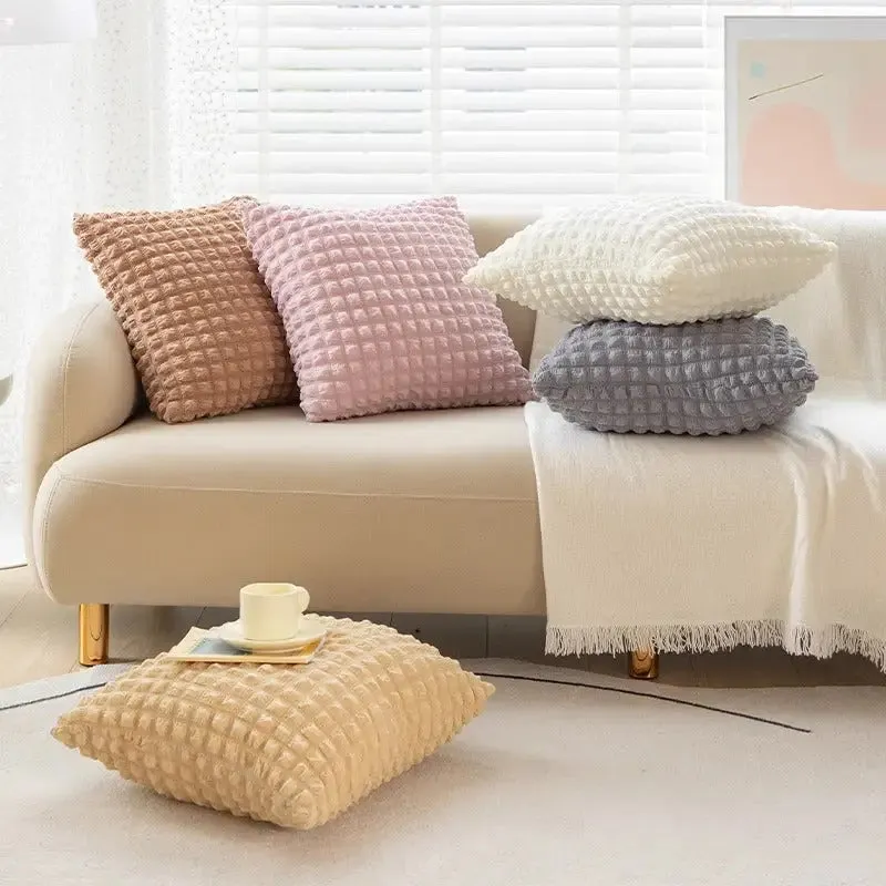 Puff Velvet Soft Throw Cushion
