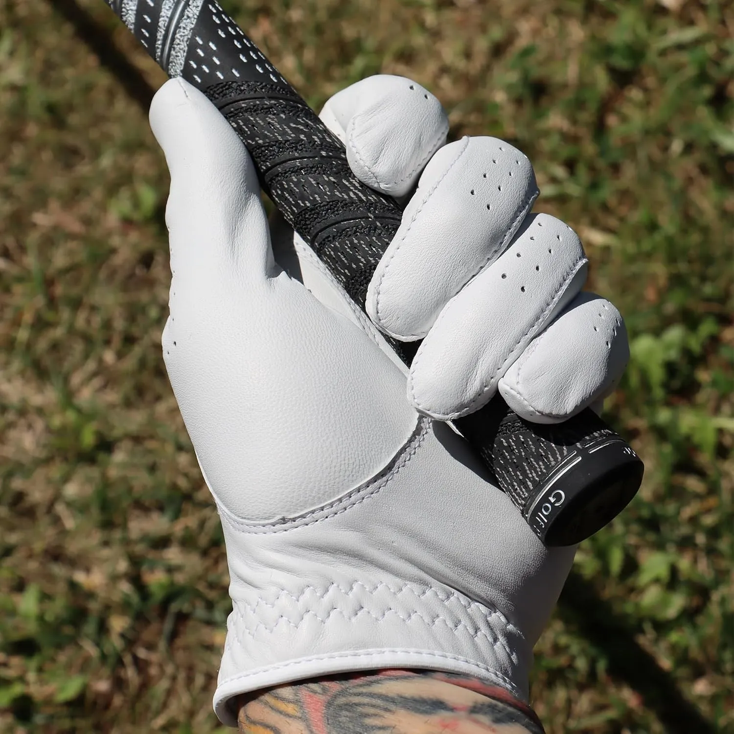 Pure Golf All Premium AAA Cabretta Leather Golf Glove | Enhanced Breathability, Durability with Optimal Short Fit Cuff