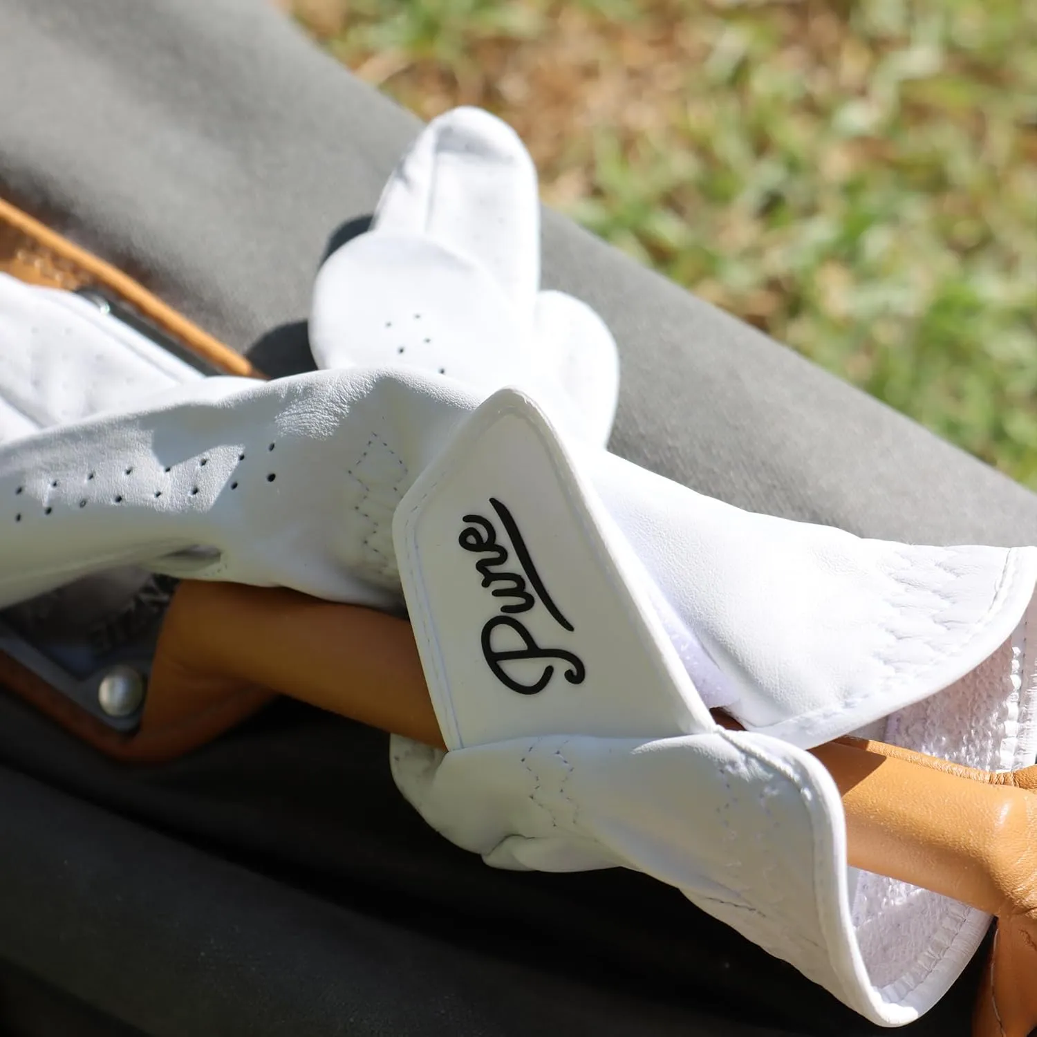 Pure Golf All Premium AAA Cabretta Leather Golf Glove | Enhanced Breathability, Durability with Optimal Short Fit Cuff