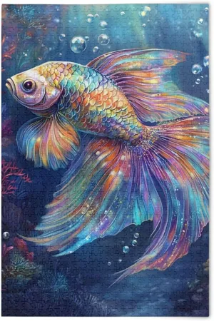 Puzzles for Adults 1000 Piece Cute Fish Color Jigsaw Puzzles Kids Game Toys Gift Home Decor 202b8718