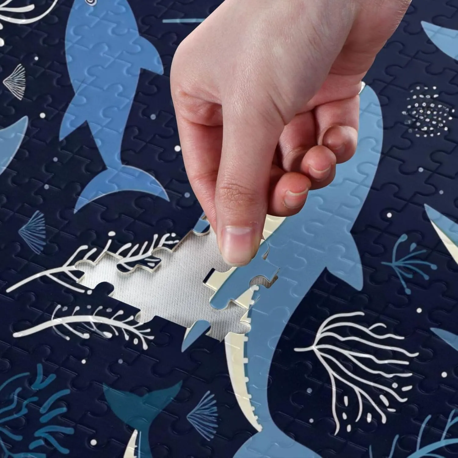 Puzzles for Adults 1000 Piece Cute Whale Fish Jigsaw Puzzles Kids Game Toys Gift Home Decor 202A2626