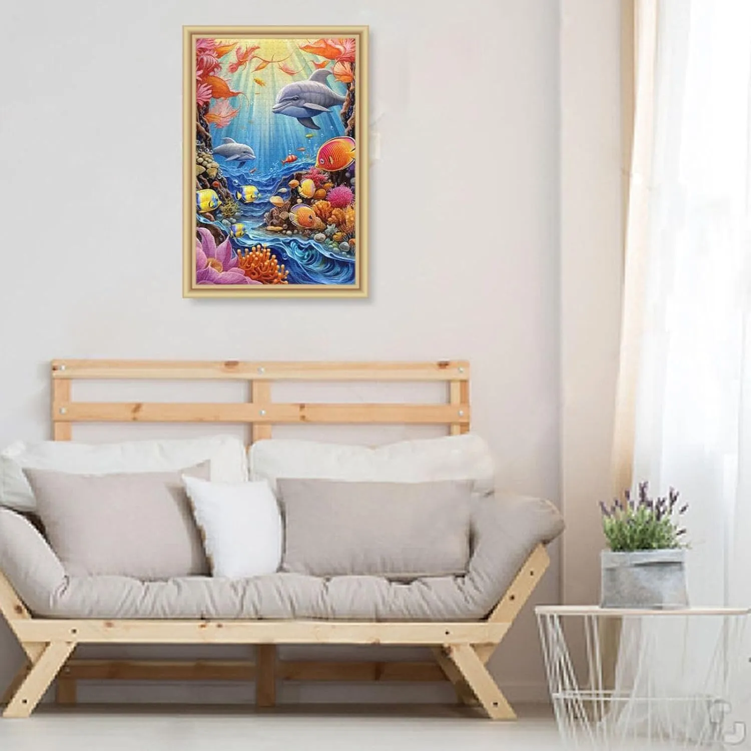 Puzzles for Adults 1000 Piece Whales Dolphin Fish Undersea Jigsaw Puzzles Kids Game Toys Gift Home Decor 202A2474