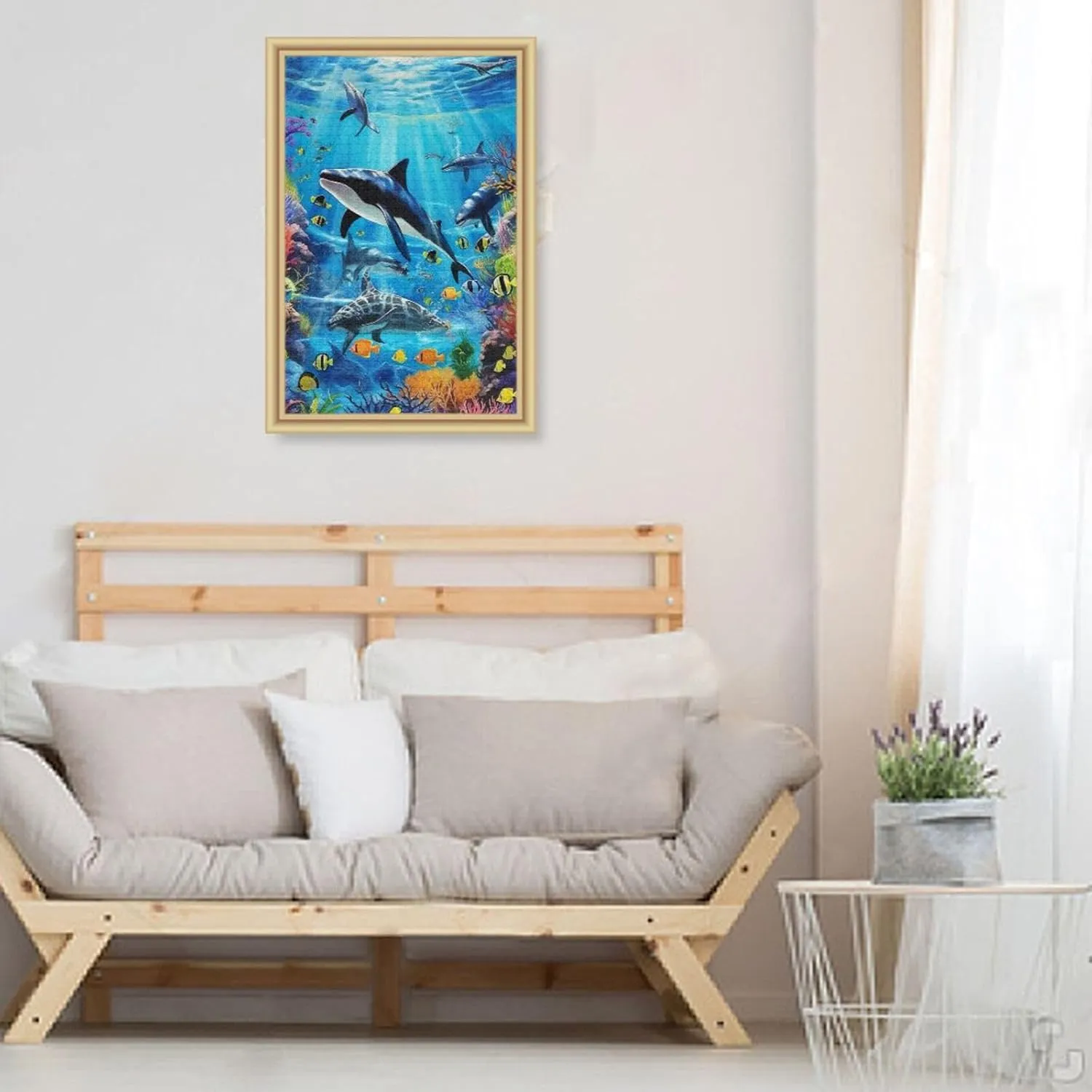 Puzzles for Adults 1000 Piece Whales Dolphin Fish Undersea Jigsaw Puzzles Kids Game Toys Gift Home Decor 202A2486