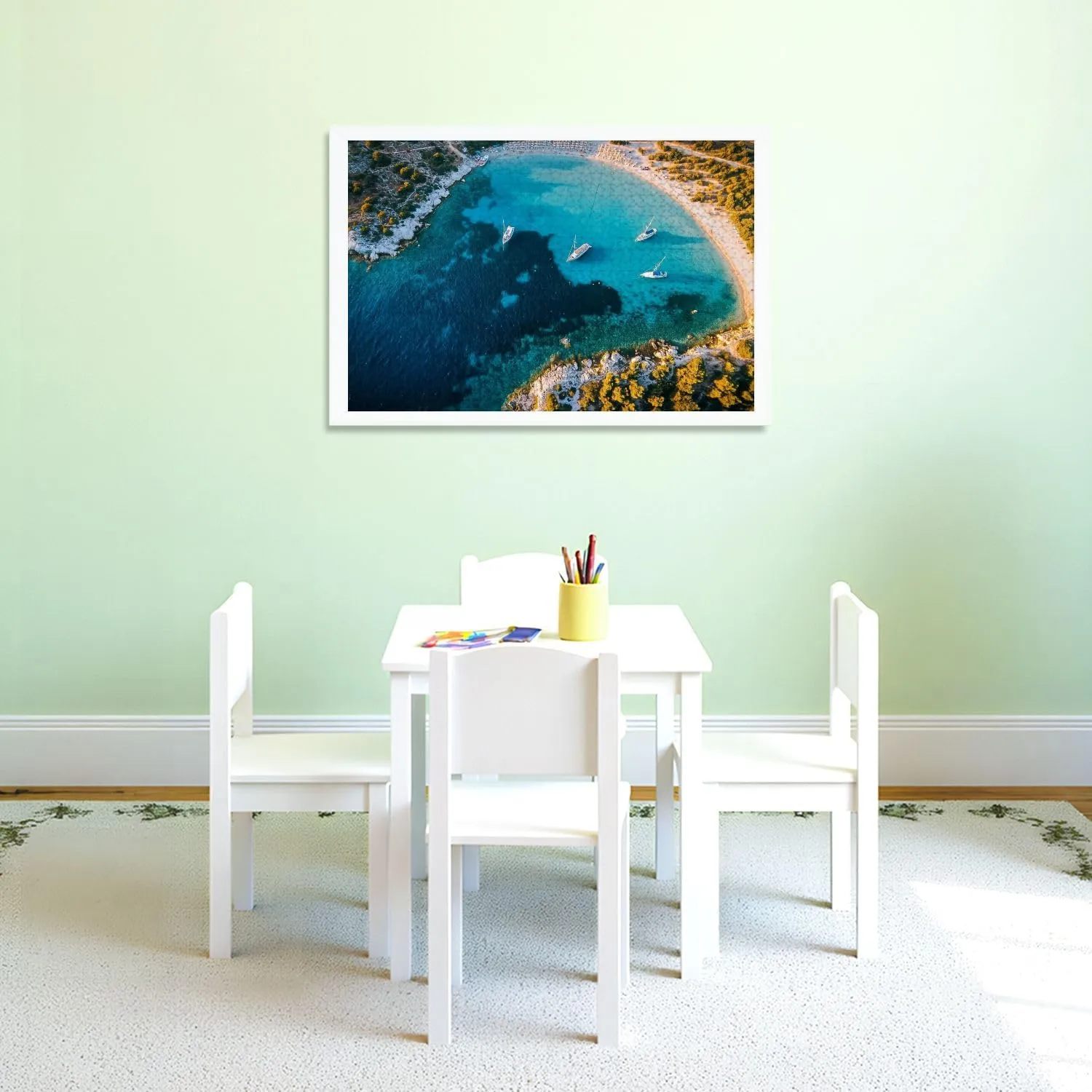 Puzzles for Adults 1000 Pieces Aerial View Aquarium Bay Bodrum Wooden Jigsaw Puzzles Challenging Fun Educational Family Games Kid Toys Art Work Gift Home Decor