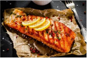 Puzzles for Adults 1000 Pieces Fish Dish Salmon Steak Vegetables Wooden Jigsaw Puzzles Challenging Fun Educational Family Games Kid Toys Art Work Gift Home Decor