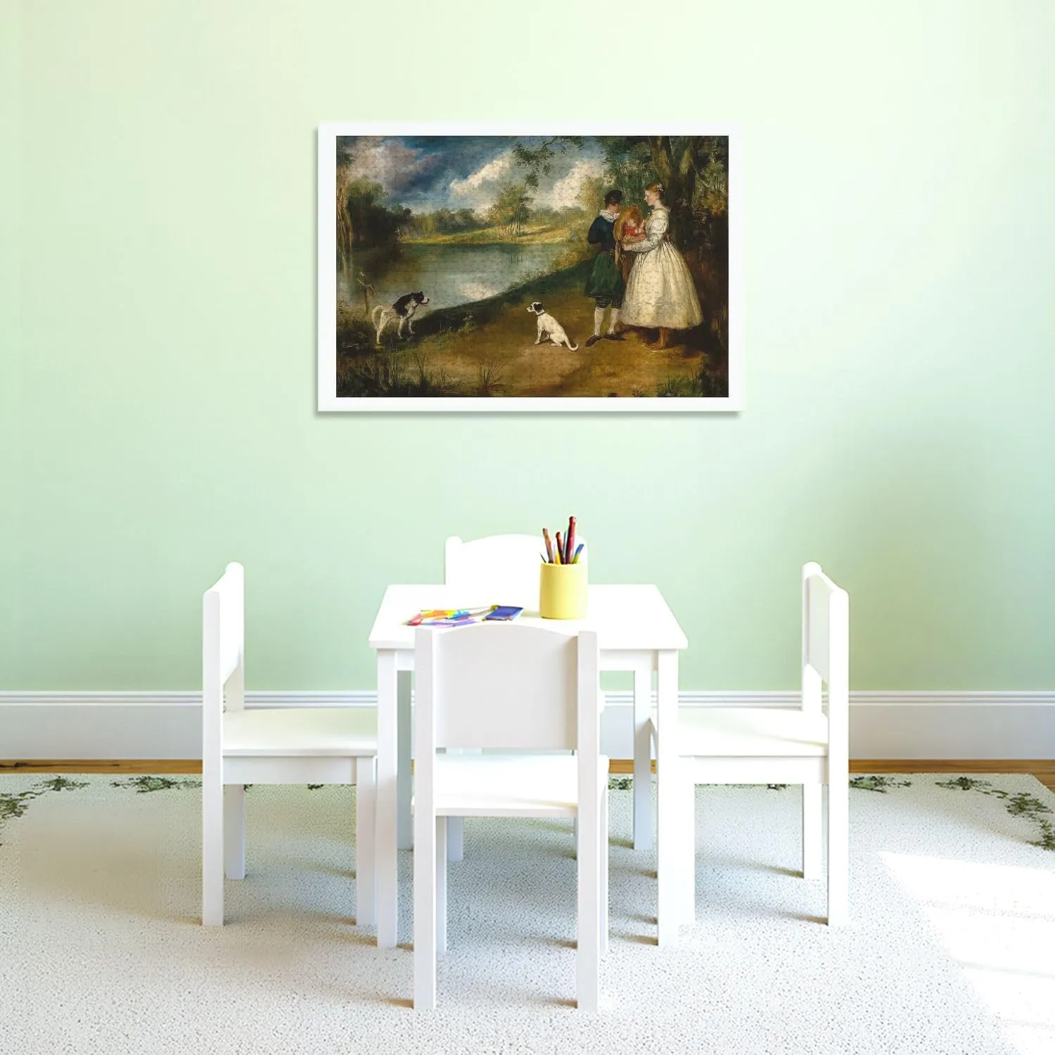 Puzzles for Adults 1000 Pieces Fishing by Edouard Manet 1862 63 French Impressionist Painting Oil Wooden Jigsaw Puzzles Challenging Fun Educational Family Games Kid Toys Art Work Gift Home Decor