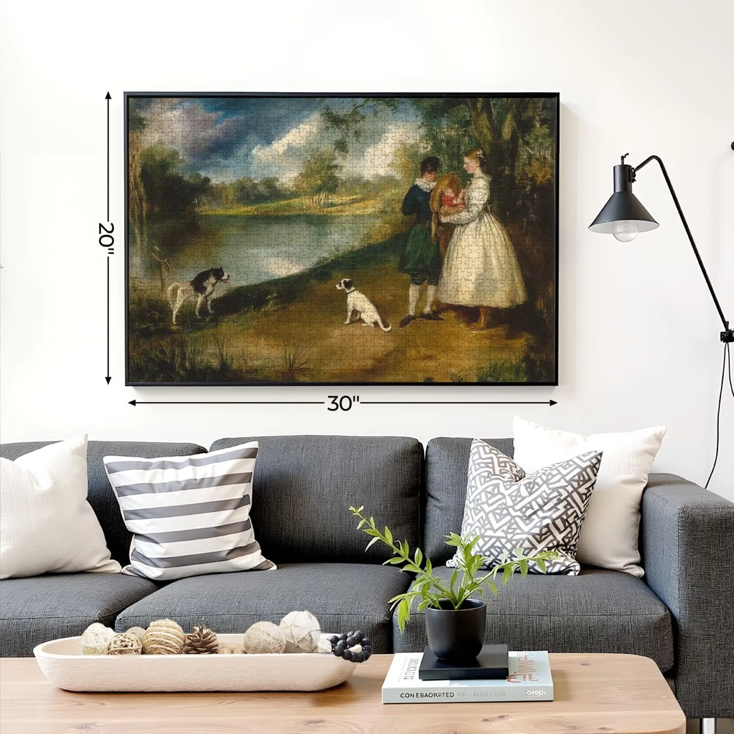 Puzzles for Adults 1000 Pieces Fishing by Edouard Manet 1862 63 French Impressionist Painting Oil Wooden Jigsaw Puzzles Challenging Fun Educational Family Games Kid Toys Art Work Gift Home Decor