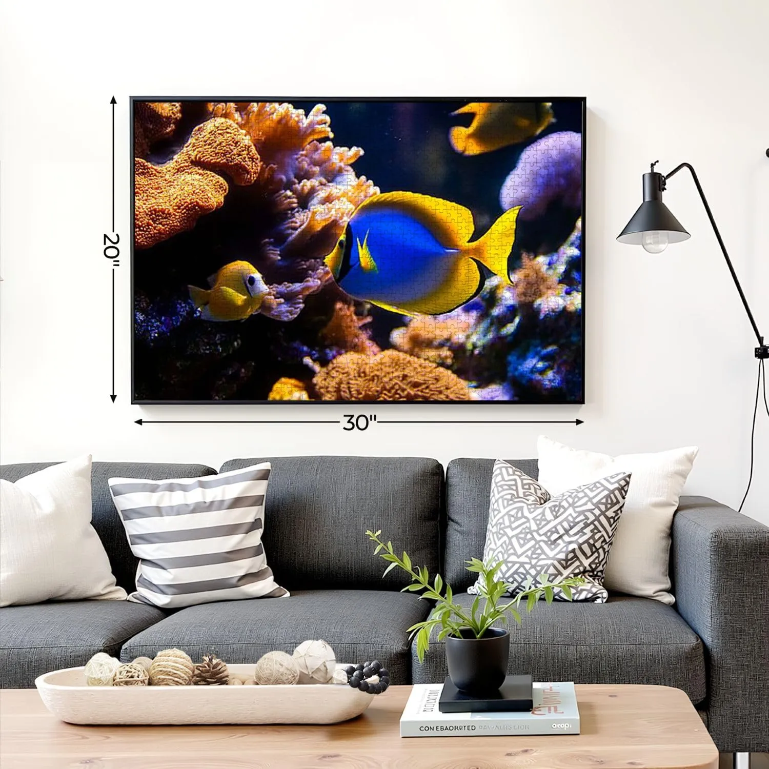 Puzzles for Adults 1000 Pieces Tropical Fishes Wooden Jigsaw Puzzles Challenging Fun Educational Family Games Kid Toys Art Work Gift Home Decor