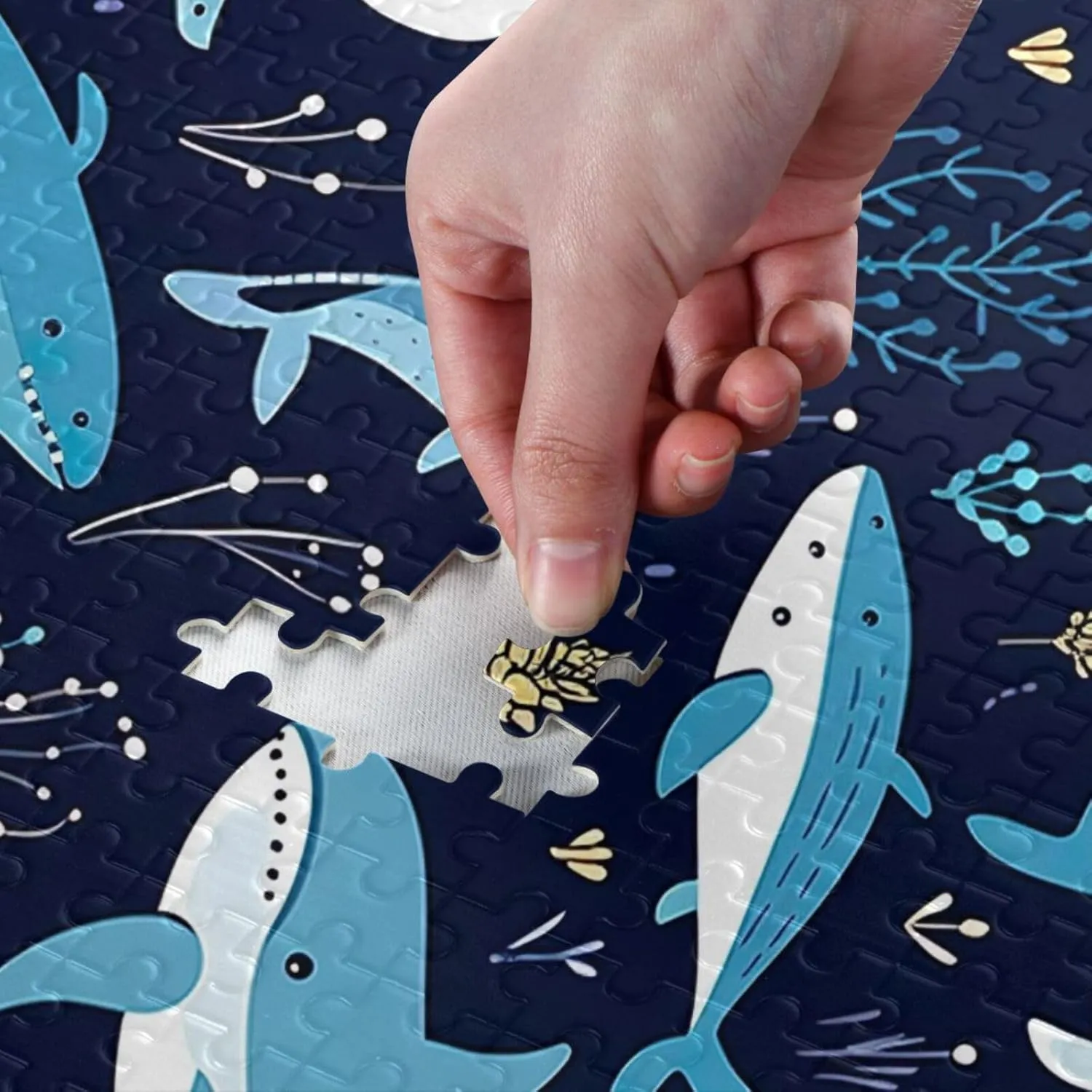 Puzzles for Adults 500 Piece Cute Whale Fish Jigsaw Puzzles Kids Toy Game Gift 202A2628