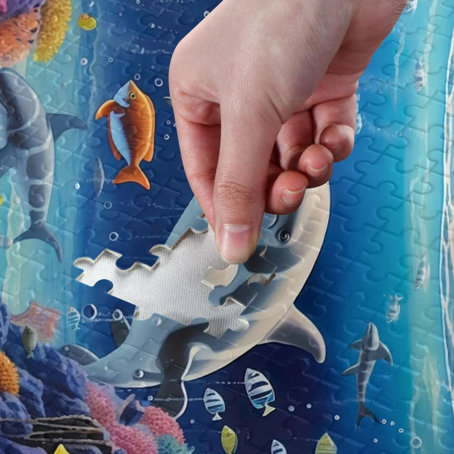 Puzzles for Adults 500 Piece Whales Dolphin Fish Undersea Jigsaw Puzzles Kids Toy Game Gift 202A2471
