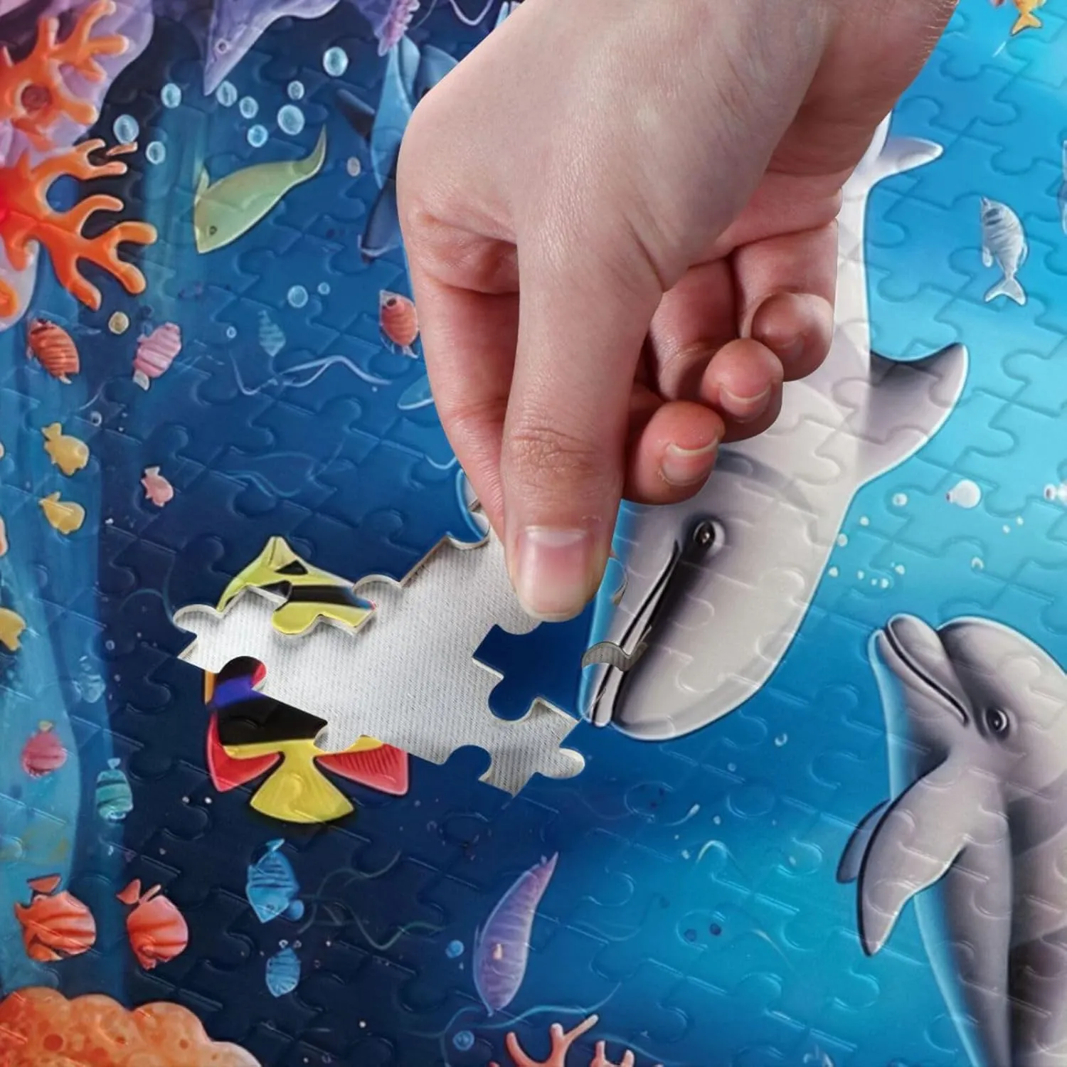 Puzzles for Adults 500 Piece Whales Dolphin Fish Undersea Jigsaw Puzzles Kids Toy Game Gift 202A2472