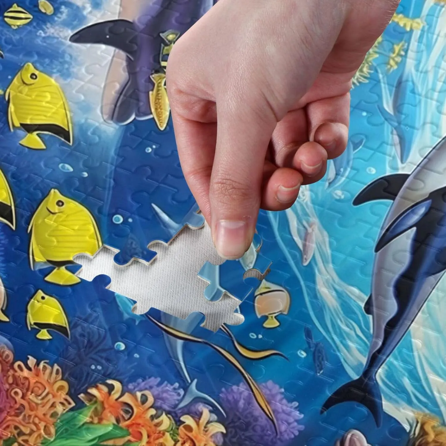 Puzzles for Adults 500 Piece Whales Dolphin Fish Undersea Jigsaw Puzzles Kids Toy Game Gift 202A2485