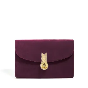 QUEEN MID VELVET BURGUNDY