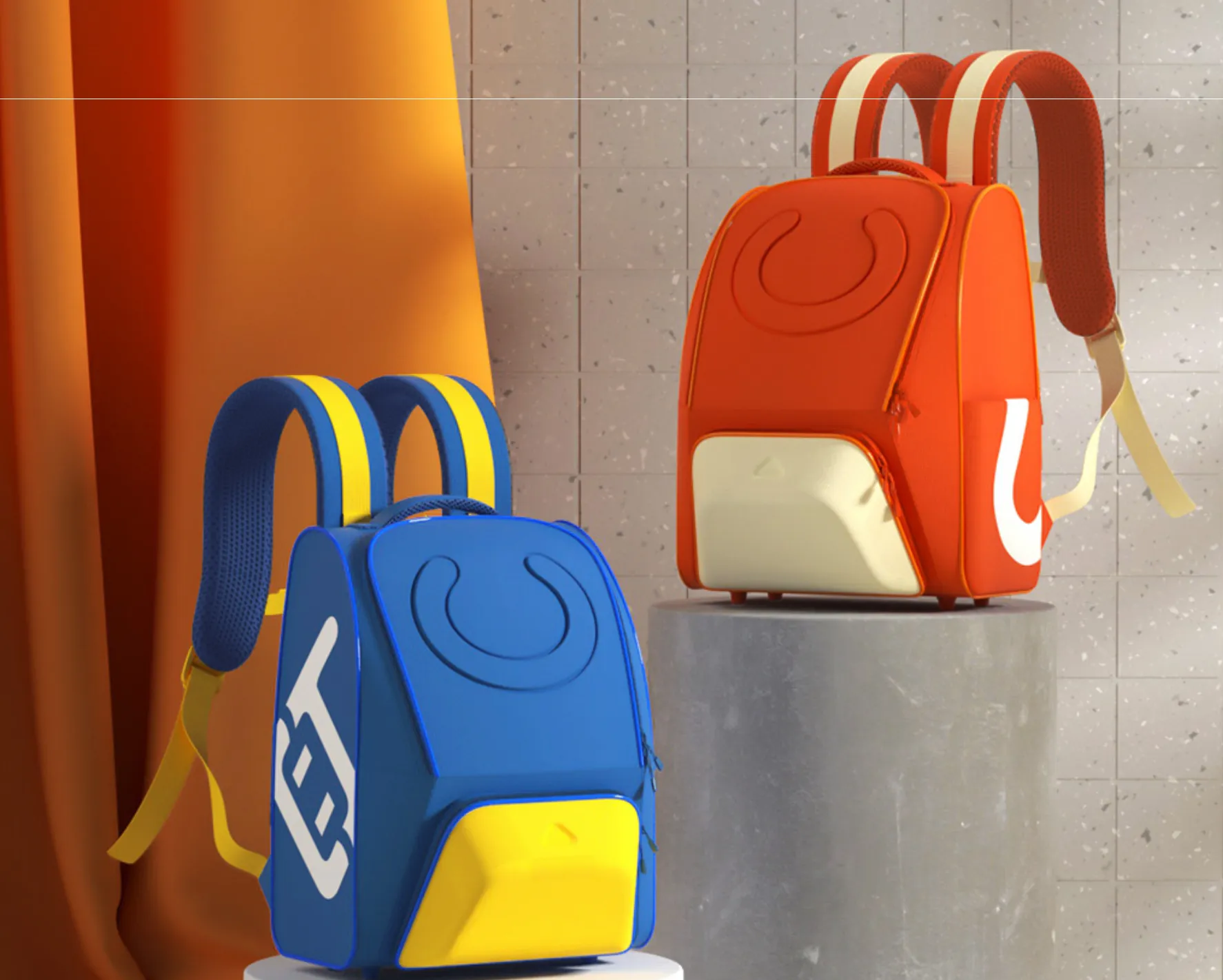 "Arna's Designer School Bags" New Product! Lighten Up Primary Flip Large-capacity Waterproof Bag