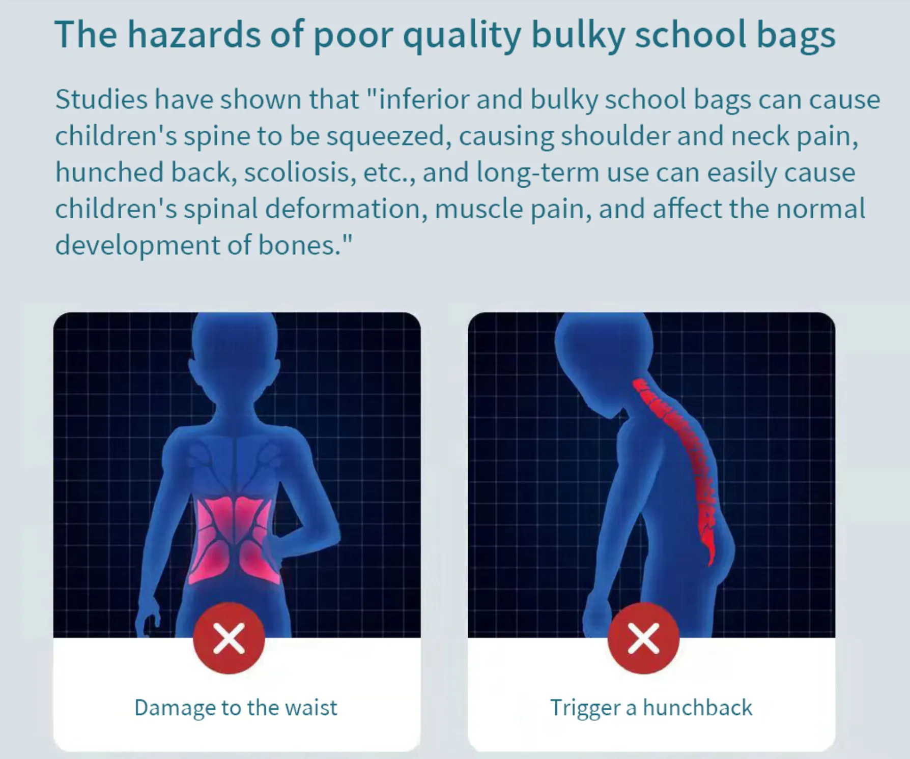 "Arna's Designer School Bags" New Product! Lighten Up Primary Flip Large-capacity Waterproof Bag