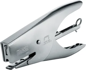 Rapid Supreme S51 Stapling Pliers, 15 Sheet Capacity, Uses No. 21 Staples, Ergonomic Design, Metal, Chrome, 10538702