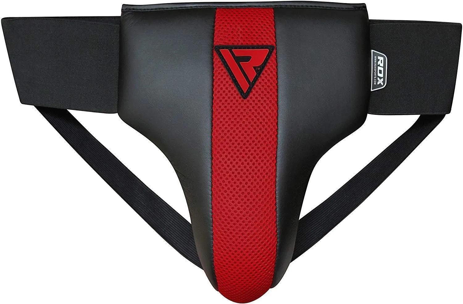 RDX Groin Protector for Boxing, Muay Thai, Kickboxing and MMA Fighting, SATRA Approved Maya Hide Leather Abdo Gear for Martial Arts, Jockstrap Abdominal Guard for Sparring, Taekwondo and Grappling