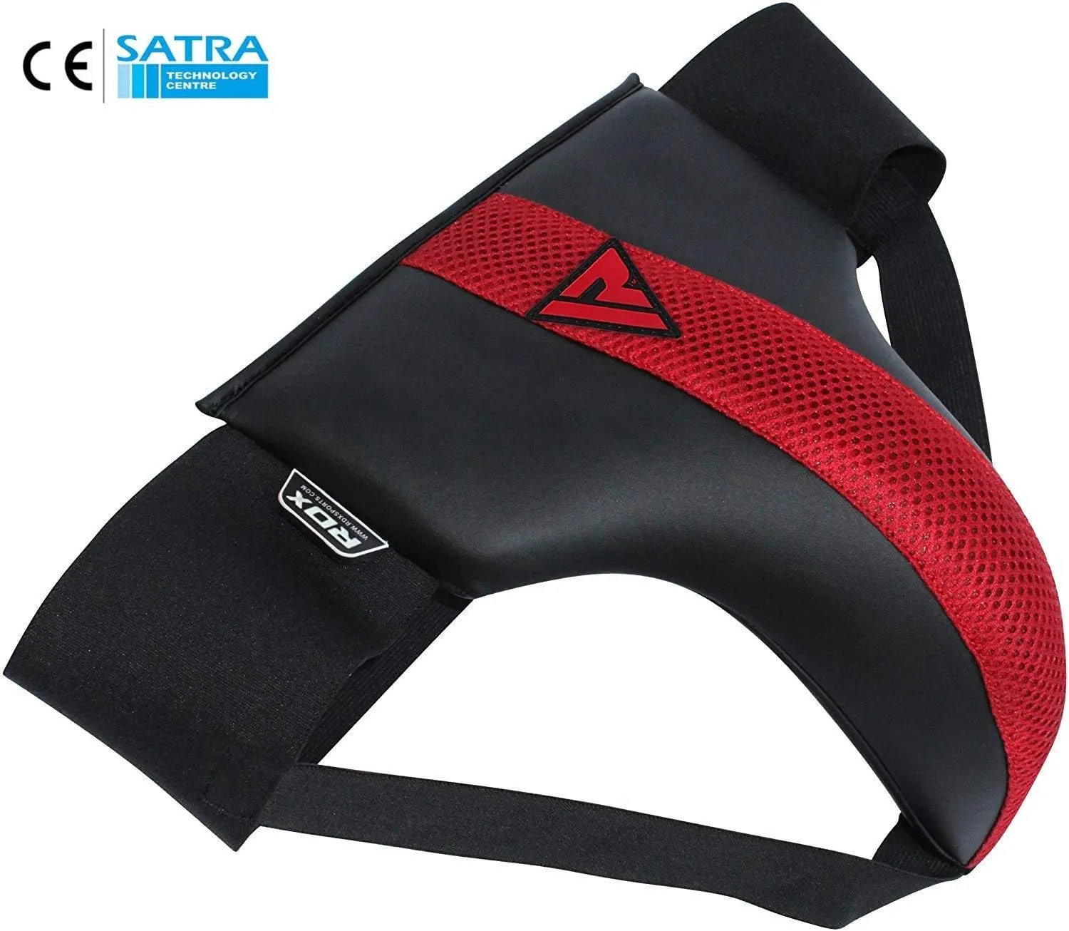 RDX Groin Protector for Boxing, Muay Thai, Kickboxing and MMA Fighting, SATRA Approved Maya Hide Leather Abdo Gear for Martial Arts, Jockstrap Abdominal Guard for Sparring, Taekwondo and Grappling