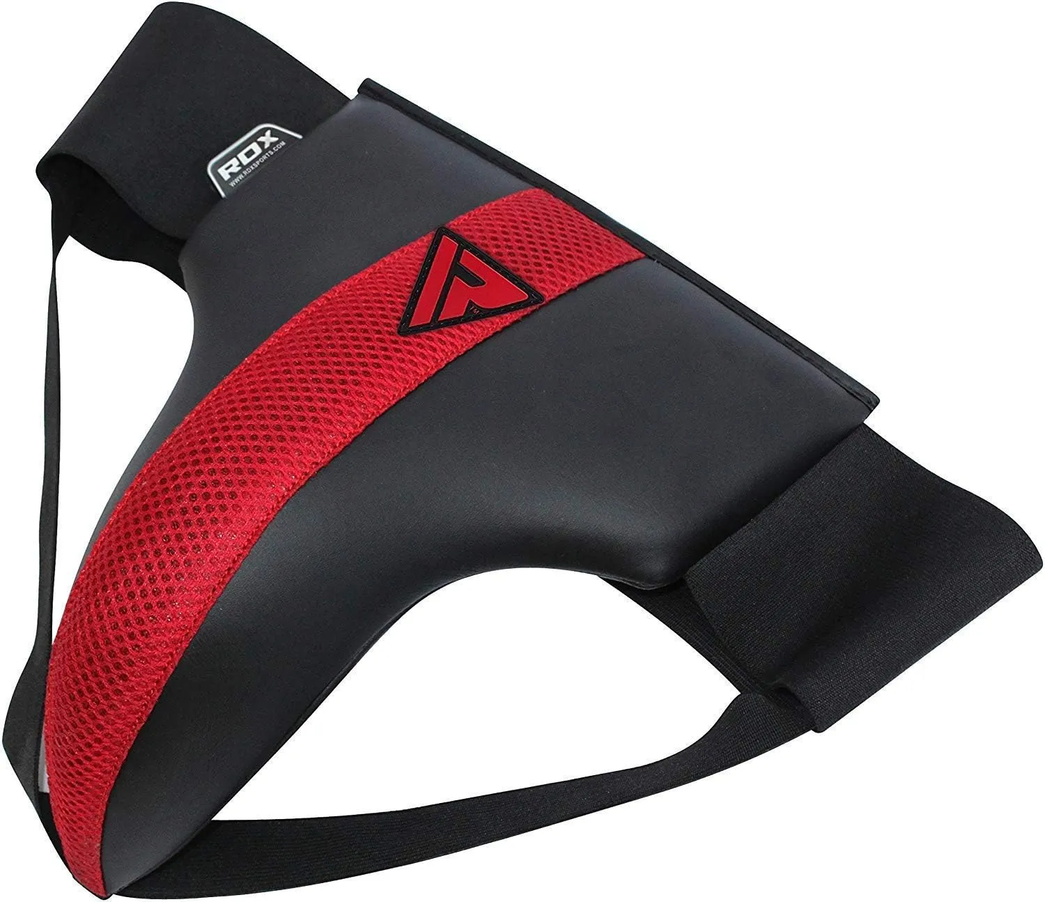 RDX Groin Protector for Boxing, Muay Thai, Kickboxing and MMA Fighting, SATRA Approved Maya Hide Leather Abdo Gear for Martial Arts, Jockstrap Abdominal Guard for Sparring, Taekwondo and Grappling