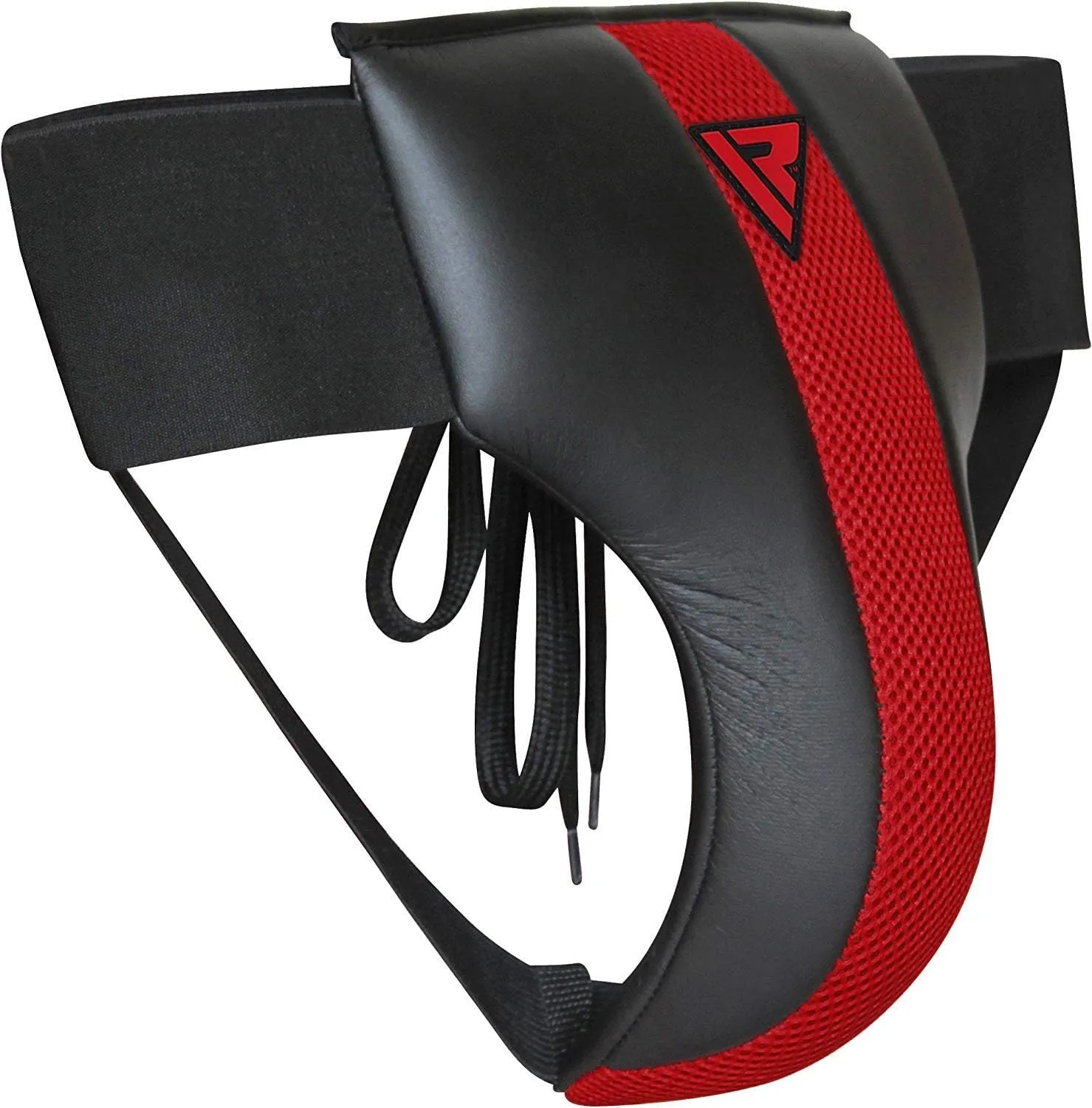 RDX Groin Protector for Boxing, Muay Thai, Kickboxing and MMA Fighting, SATRA Approved Maya Hide Leather Abdo Gear for Martial Arts, Jockstrap Abdominal Guard for Sparring, Taekwondo and Grappling