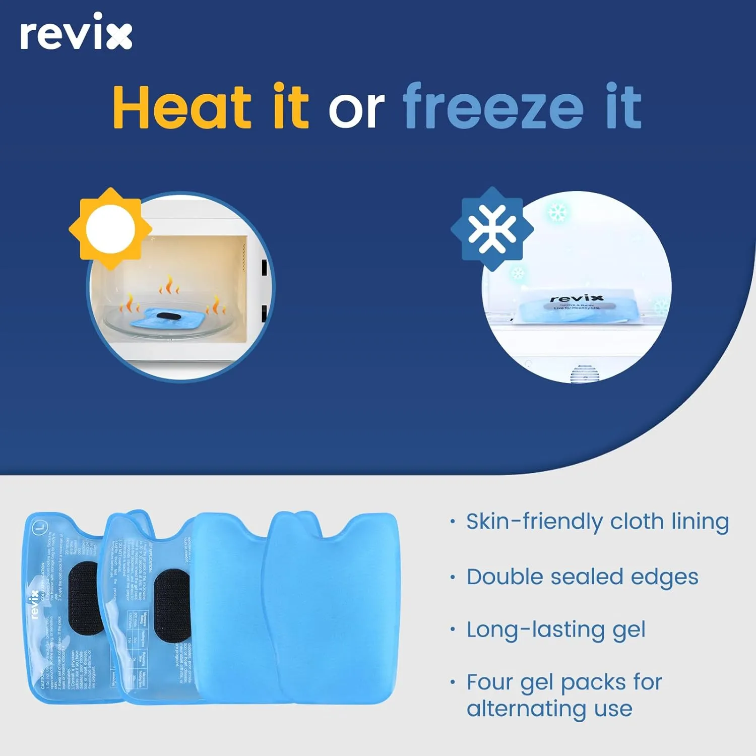 REVIX Wisdom Teeth Ice Pack Head Wrap with 3D Sewing Jaw Ice Pack for Face Oral Surgery Pain Relief for TMJ, Tooth Extraction & Teeth Removed, Extra Snug Fit with 4 Hot Cold Gel Packs Reusable, Black