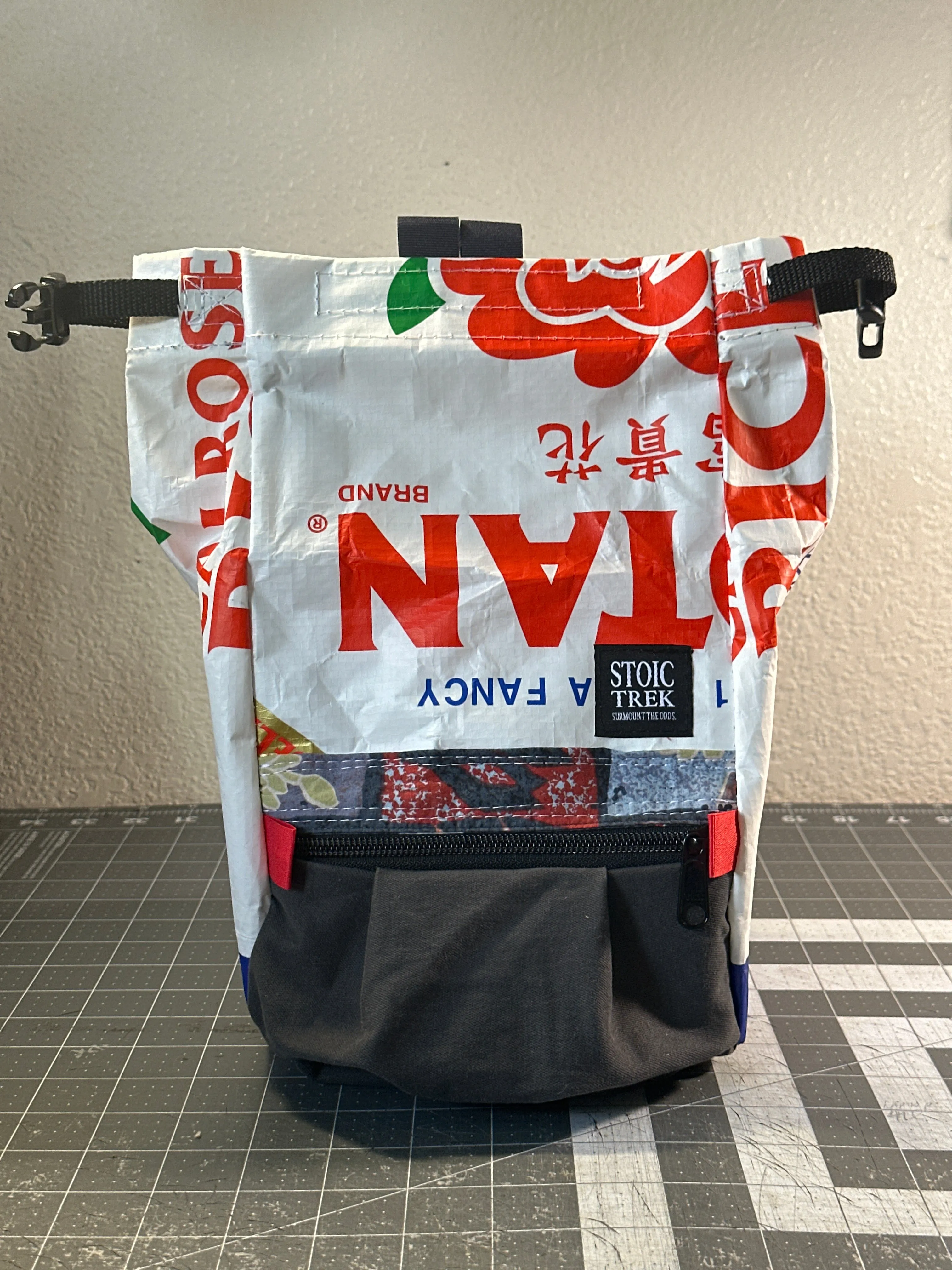 Rice Bag Worn Wear Upcycled Bouldering Pail 0002