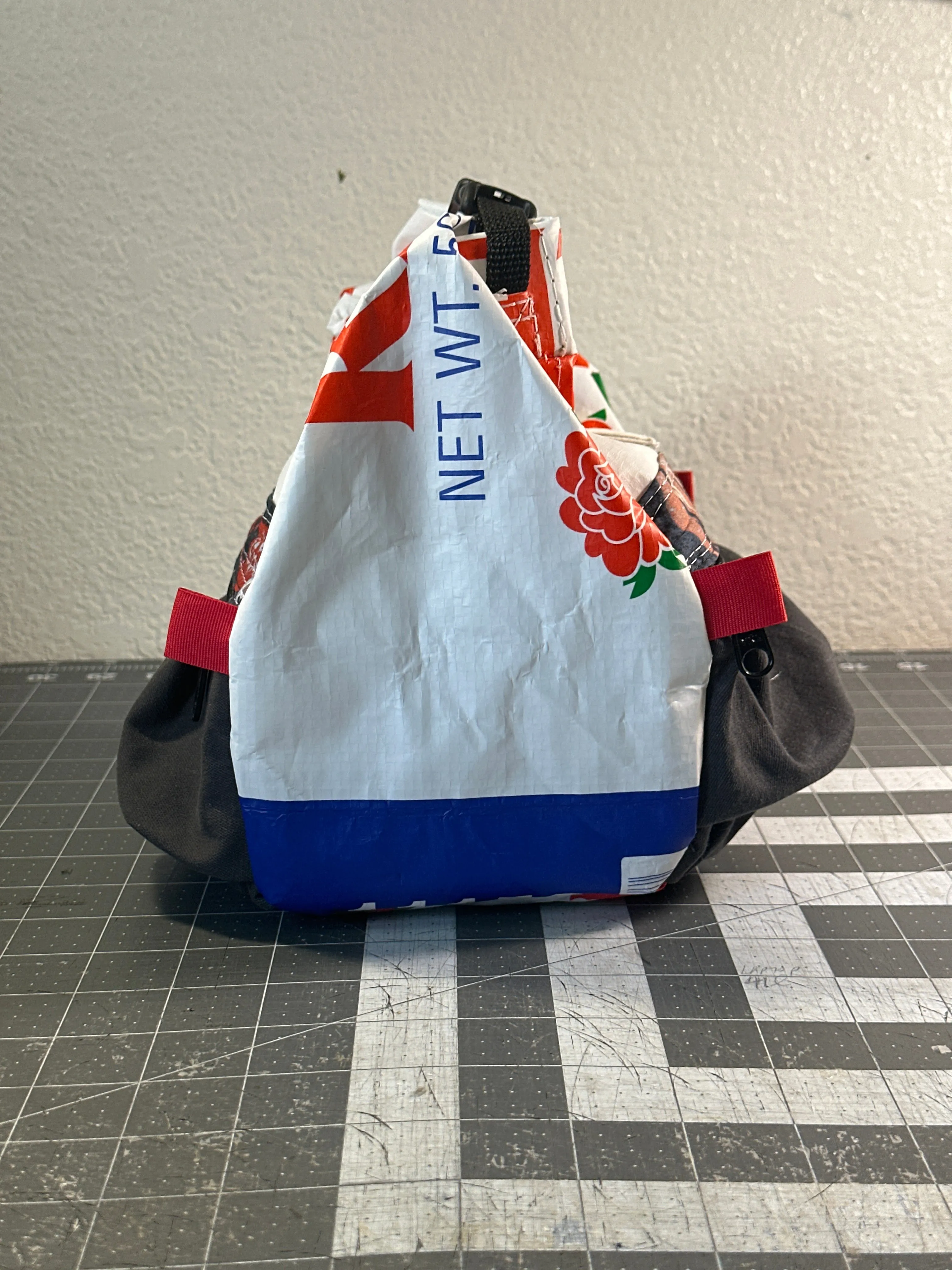 Rice Bag Worn Wear Upcycled Bouldering Pail 0002