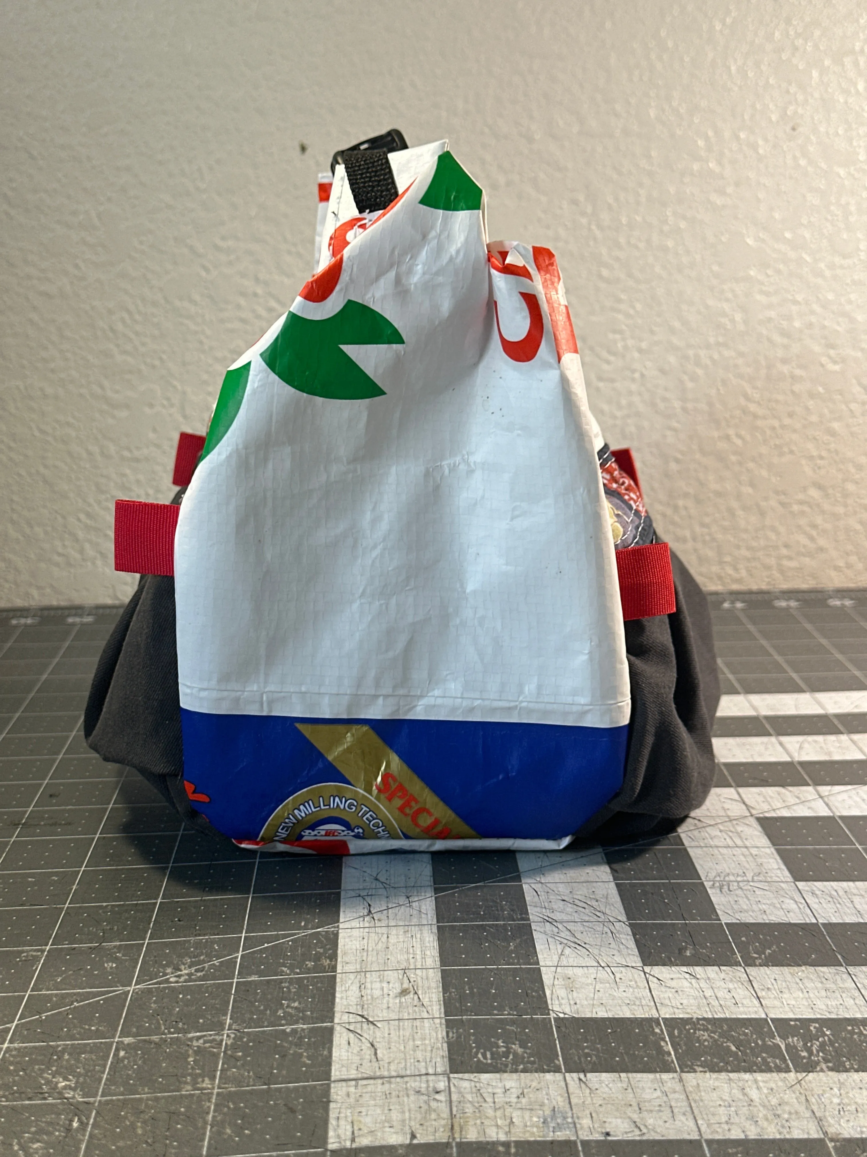 Rice Bag Worn Wear Upcycled Bouldering Pail 0002