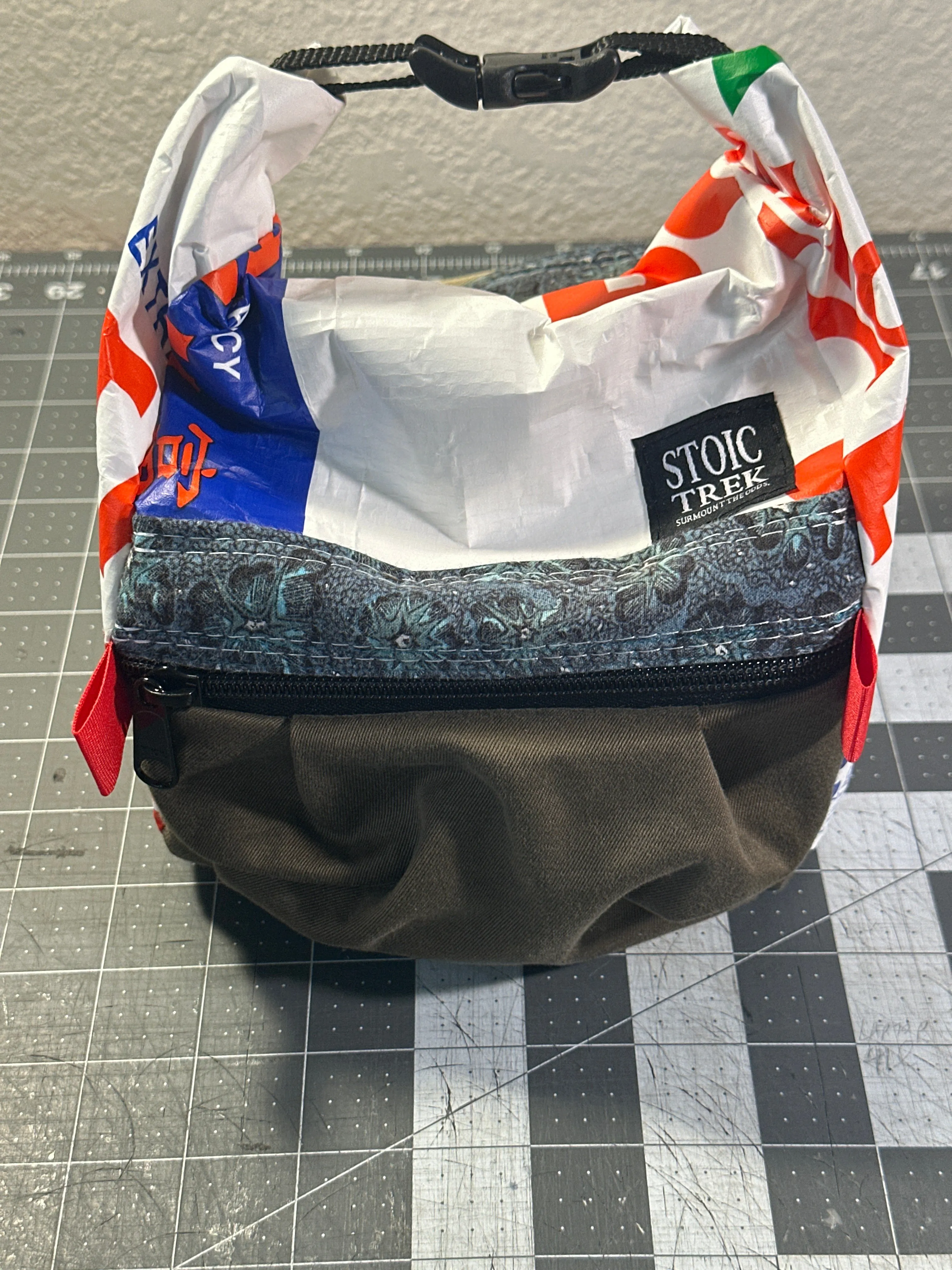 Rice Bag Worn Wear Upcycled Bouldering Pail 0021