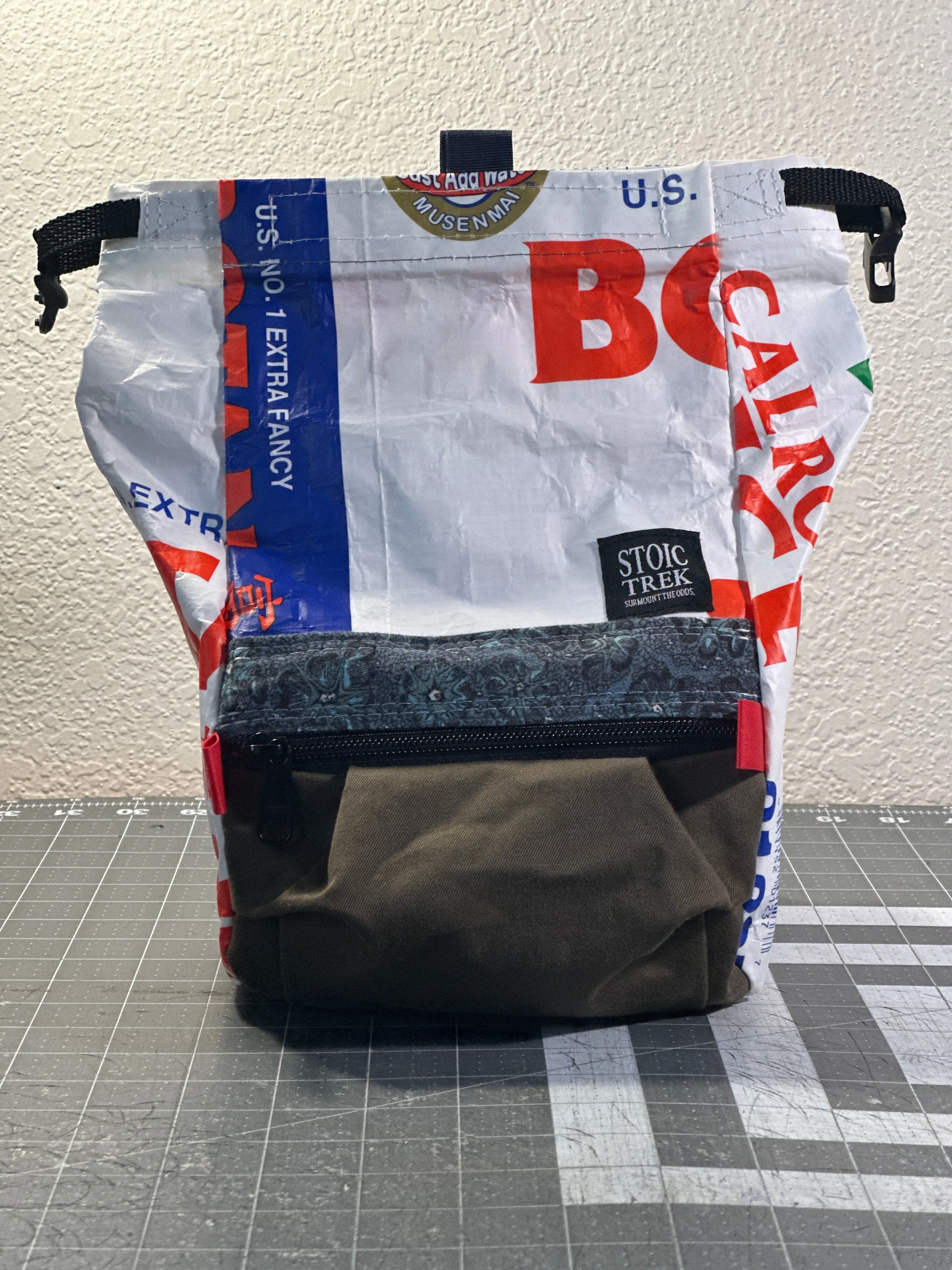 Rice Bag Worn Wear Upcycled Bouldering Pail 0021