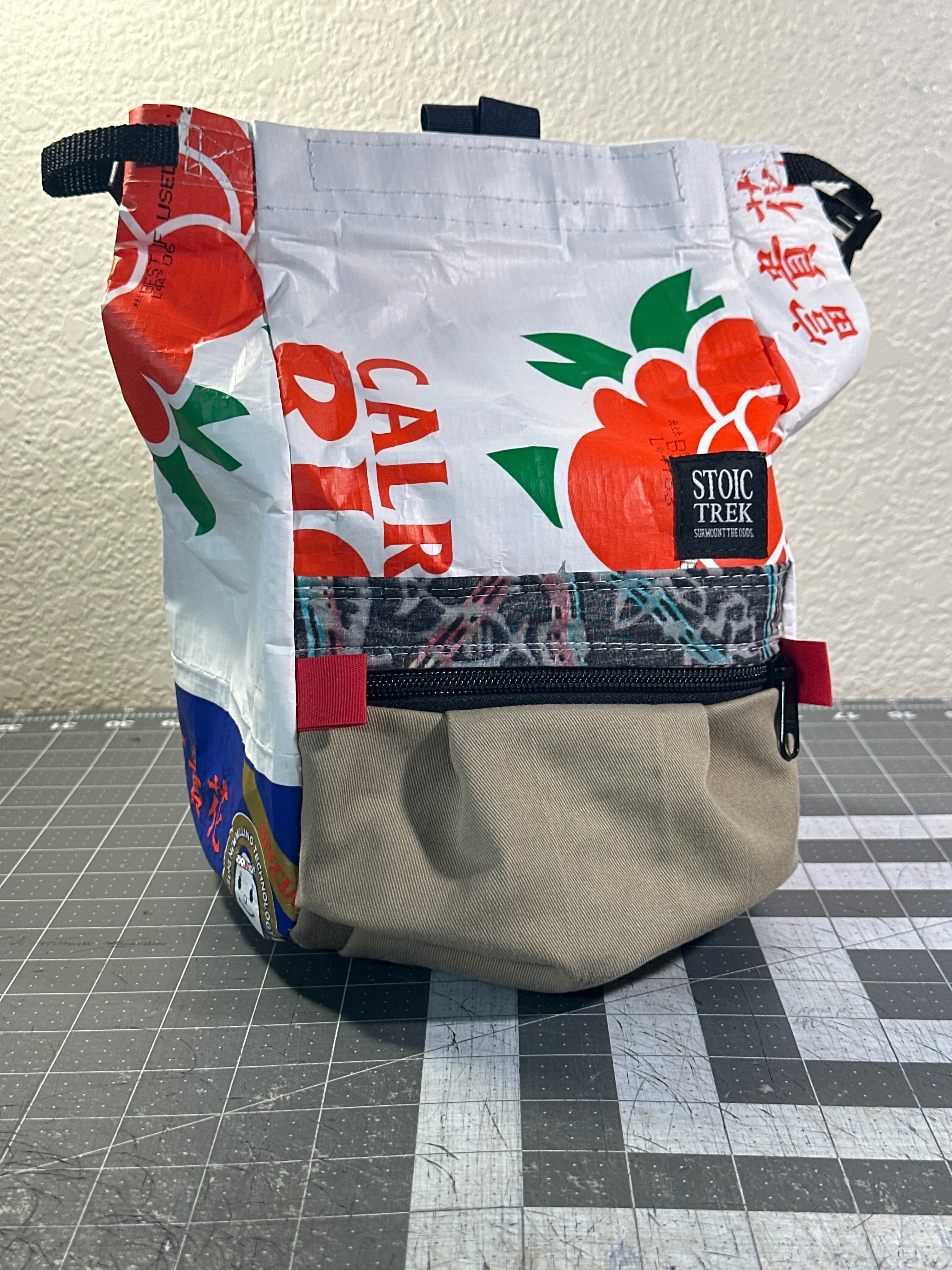 Rice Bag Worn Wear Upcycled Bouldering Pail 0023