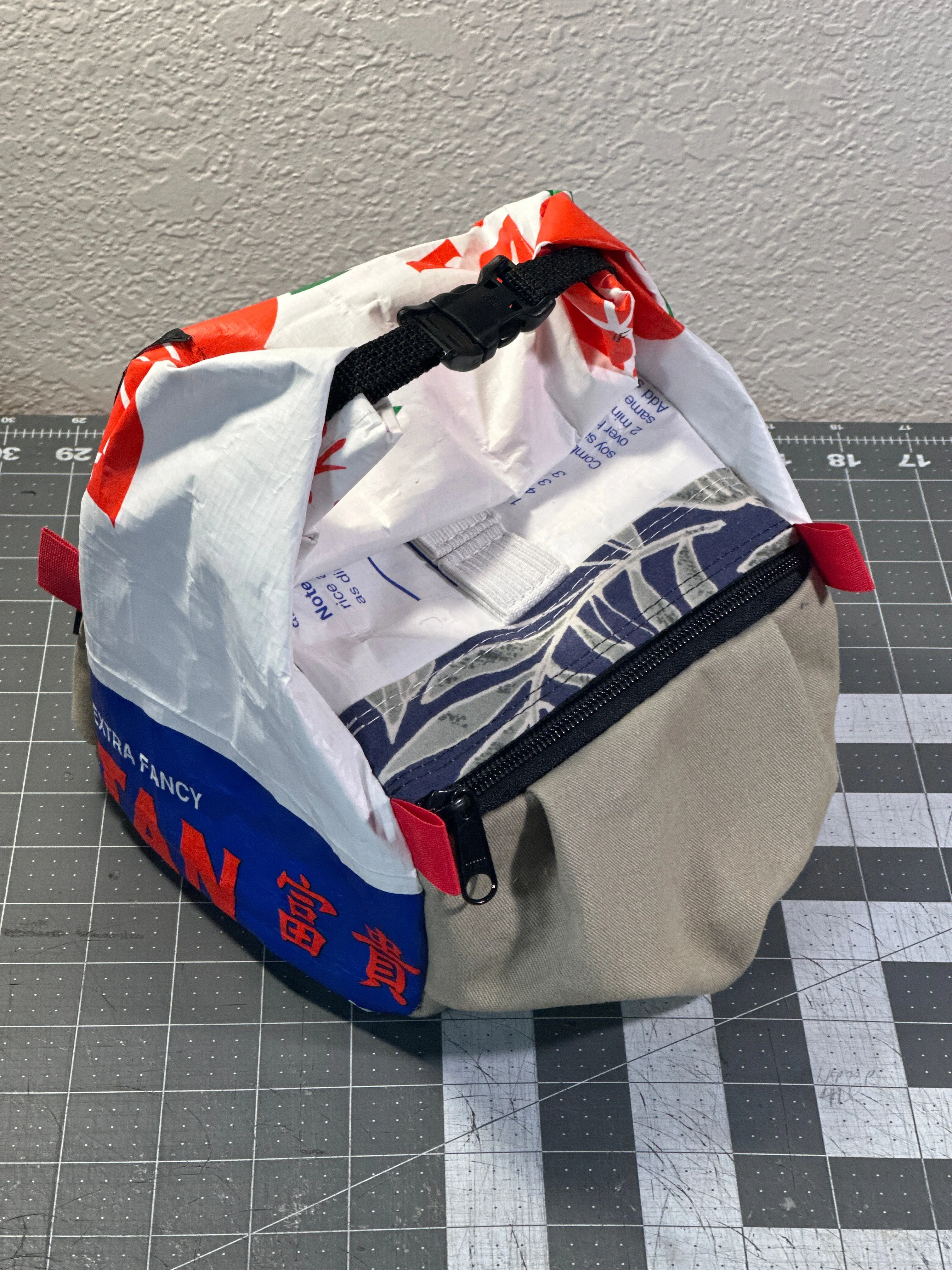 Rice Bag Worn Wear Upcycled Bouldering Pail 0023