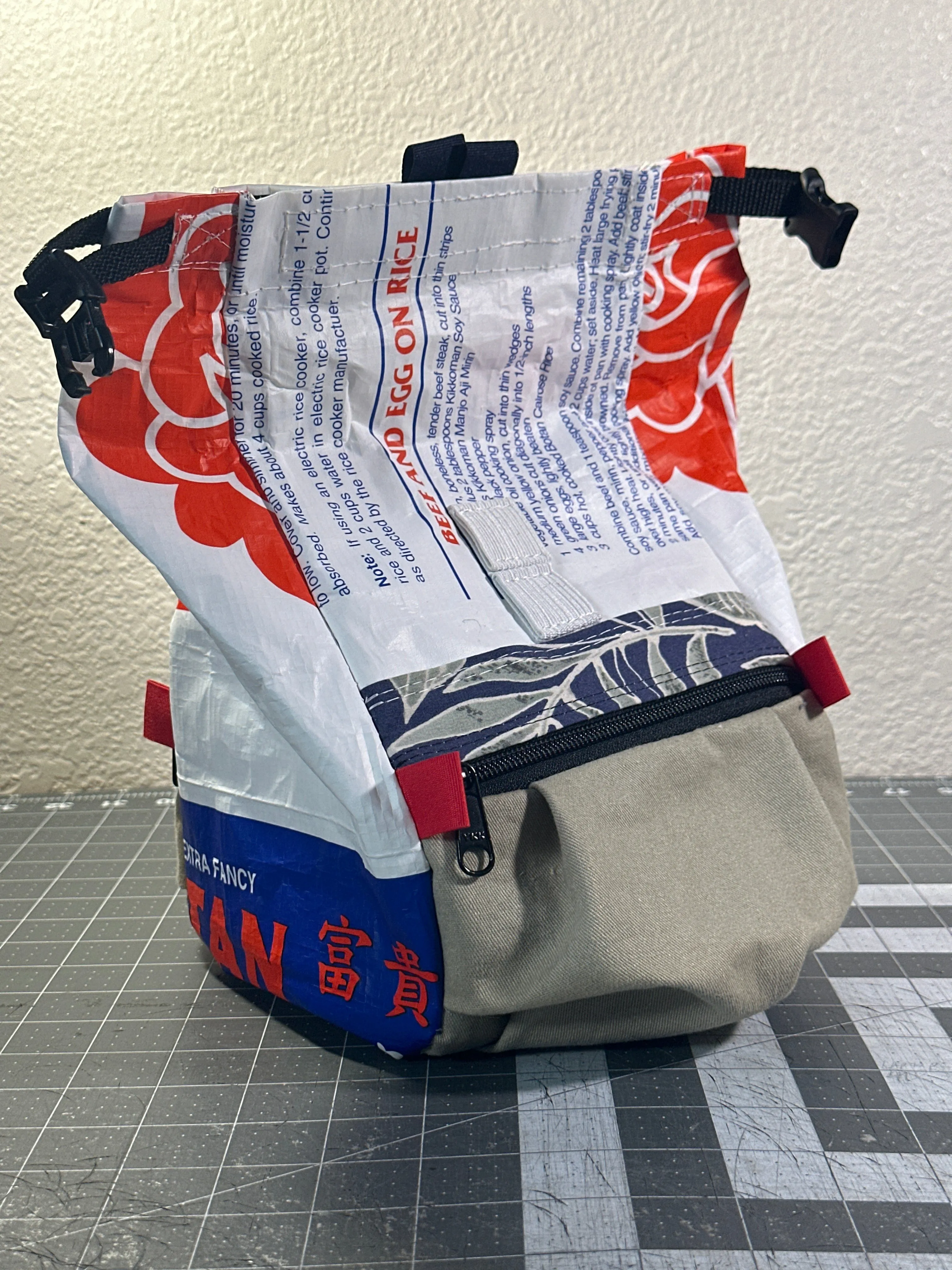Rice Bag Worn Wear Upcycled Bouldering Pail 0023