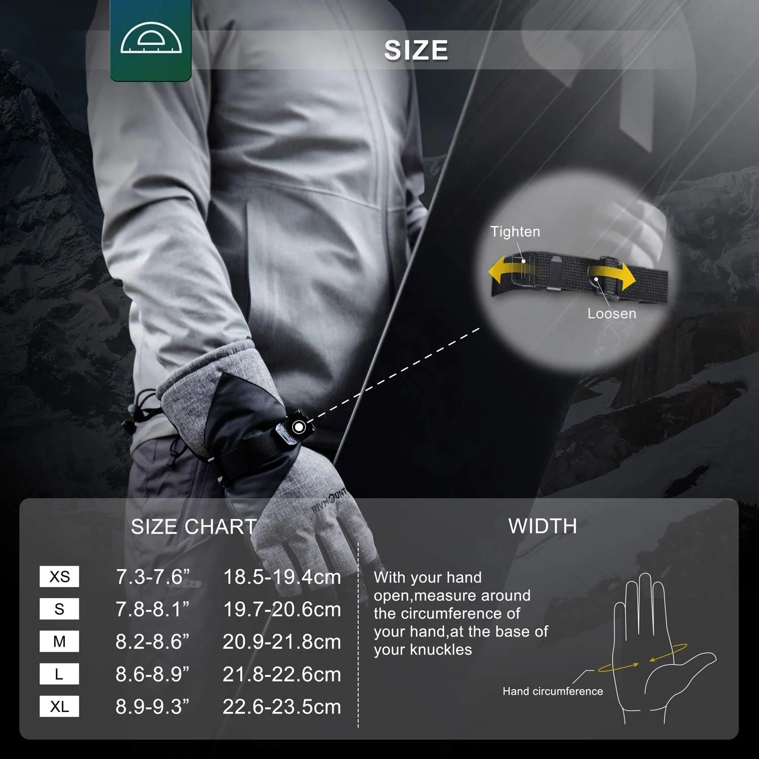 rivmount Ski Snow Gloves Men Women, Waterproof 3M Thinsulate Warm Touchscreen Winter Snowboard Snowmobile Cold Weather 601