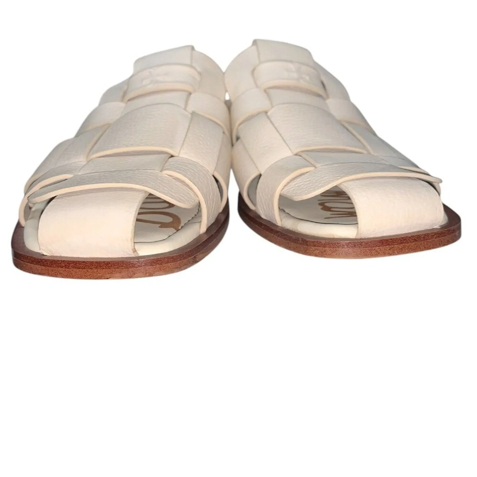 SAM EDELMAN • Linen Leather Dina Fisherman Mule sz 9.5