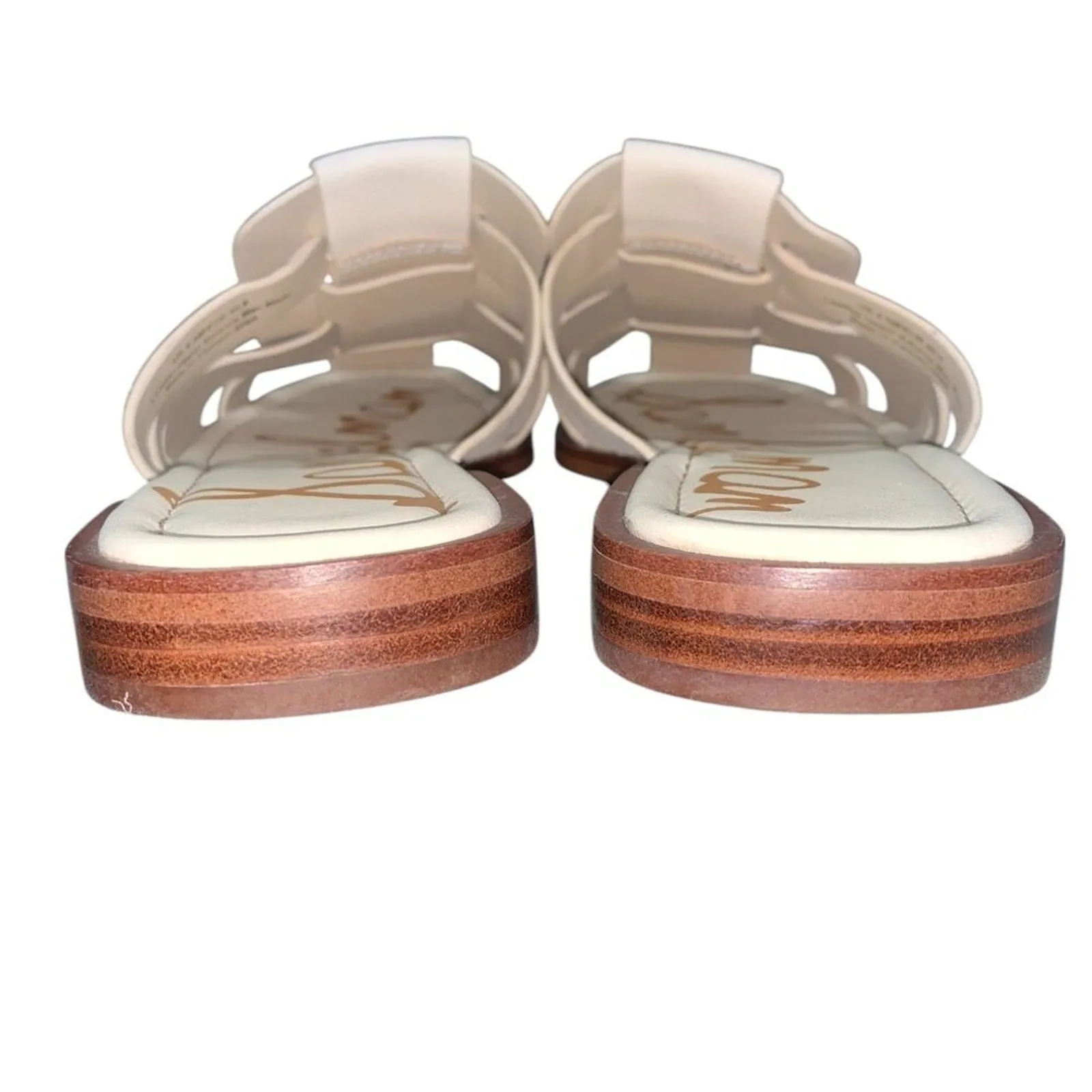 SAM EDELMAN • Linen Leather Dina Fisherman Mule sz 9.5