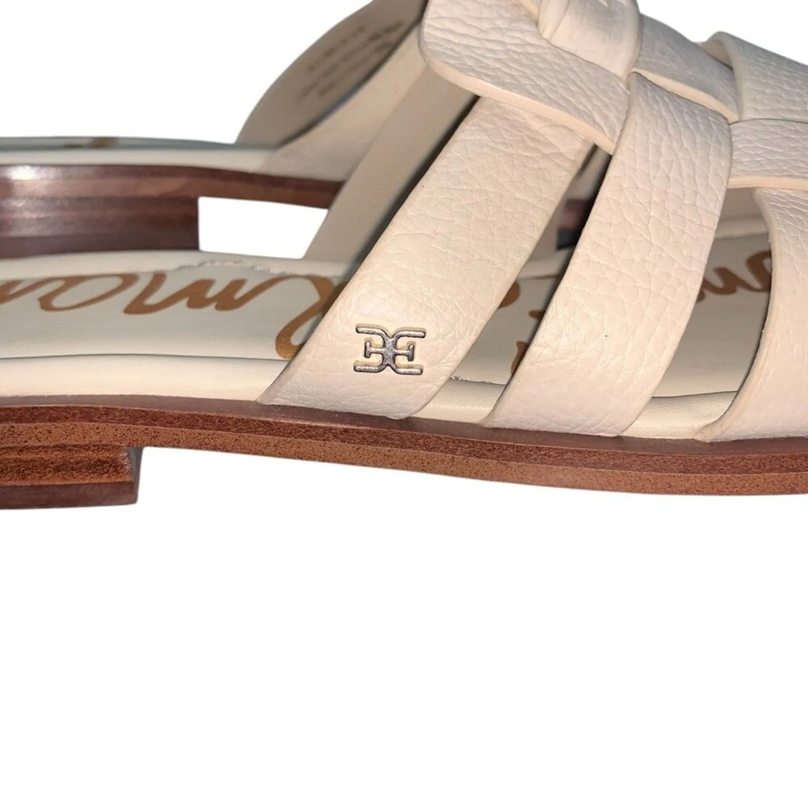 SAM EDELMAN • Linen Leather Dina Fisherman Mule sz 9.5