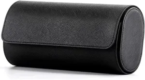 SBCC Travel watch bag watch storage box portable watch box three-position watch box(Black)