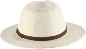 Scala Men's Paper Braid Safari with Leather Band