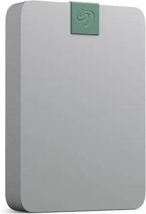 Seagate Ultra Touch HDD 5TB External Hard Drive - 15mm, Pebble Grey, Post-Consumer Recycled Material (STMA5000400) (Renewed)