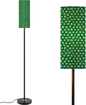 Seamless Pattern Scatter Light Green Easter Eggs Modern Floor Lamp Minimalist Standing Lamps for Living Room LED Corner Lamp Remote Control Metal Pole Lamp for Bedroom, Reading