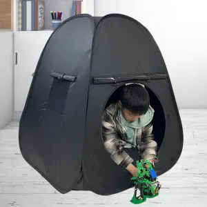 Sensory Tent for Kids & Adults with CPC Certification - Extra Large 39x33 inches Sensory Calm Corner Helps Autism, ADHD, SPD Relax, Reduce Anxiety - Pop-up Blackout Hideout Play Tent Toys