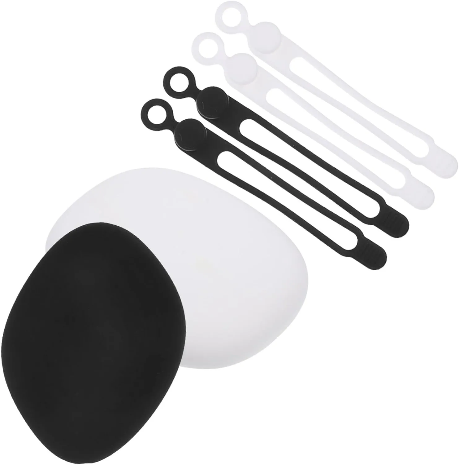 Silicone Headphone Storage Box Cable Ties for Earphones Organize Cables Accessories Portable Bag for Travel Office Home