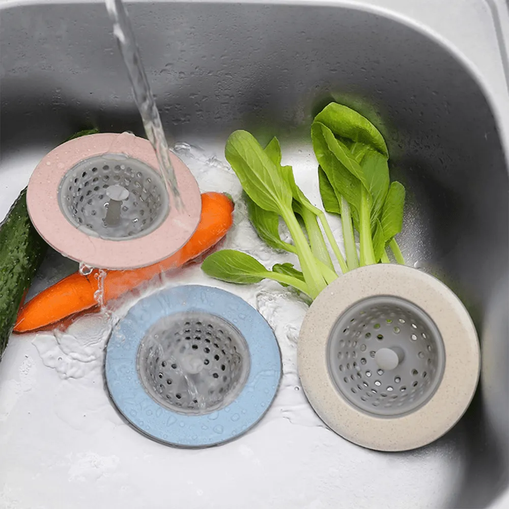 Silicone Sink Strainer - Kitchen Waste Plug Drainer