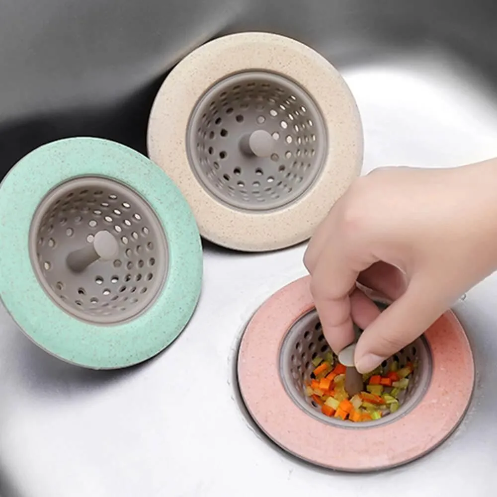 Silicone Sink Strainer - Kitchen Waste Plug Drainer