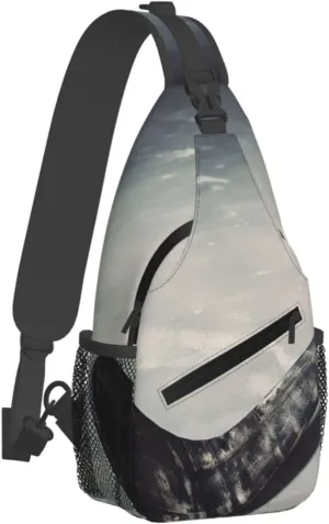 Sling Bag for Women Men Chest Bag Hockey Stick Crossbody Bag Small Sling Backpack Fanny Packs Hiking Daypack
