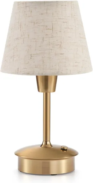 Small Cordless Table Lamp for Restaurant Dining Table, 5200mAh Rechargeable Battery Operated Lamps, Portable Dimmable Touch Light Warm Ambient Lighting for Bedroom Living Room Kitchen Entryway Outdoor