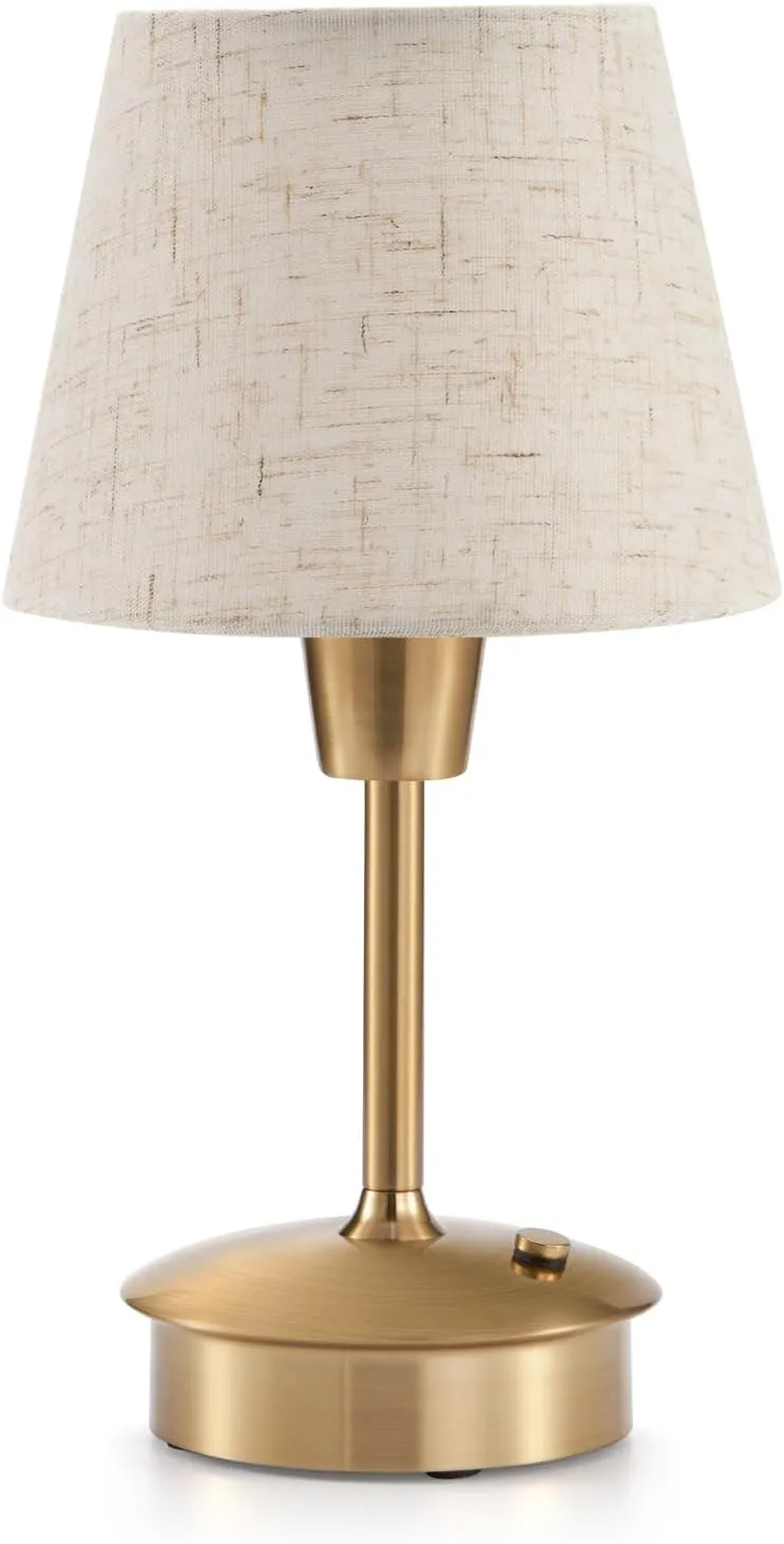 Small Cordless Table Lamp for Restaurant Dining Table, 5200mAh Rechargeable Battery Operated Lamps, Portable Dimmable Touch Light Warm Ambient Lighting for Bedroom Living Room Kitchen Entryway Outdoor