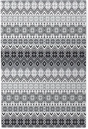 Snowflake,Puzzle Board,Portable Wooden Jigsaw Puzzle for Adults,Nordic Snowflake Knit Patterns,Birthday Gift for Family and Friends,Gray White Plastic Box Storage 1000PCS